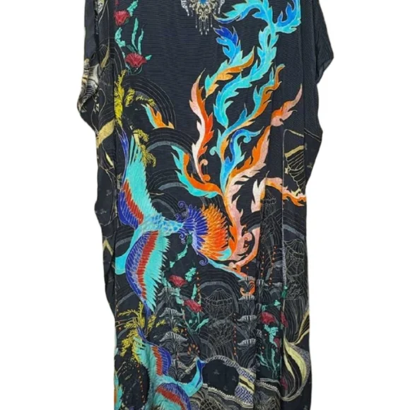 Camilla Round Neck Kaftan Wise Wings Nwt - Picture 12 of 13